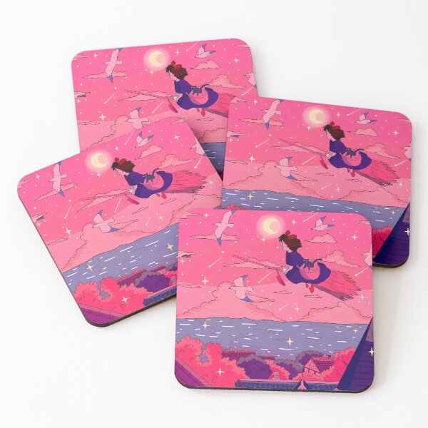 Item preview,  Cute kawaii girl [[kiki's]]  -%[ghiblis]%- flying aways aesthetic designed and sold by ITsyxuanart.