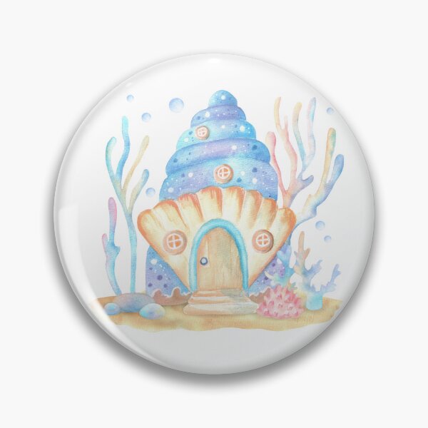 Item preview, Little fairy shell house in a coral garden for little dreamers designed and sold by ElenaValeto.
