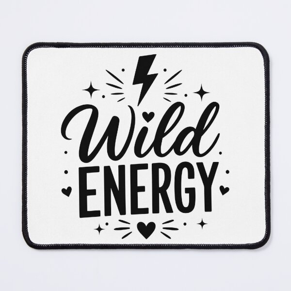 Item preview, Wild Energy Lightning Bolt Funny Aesthetic Quote Design designed and sold by PnrArtDesign.