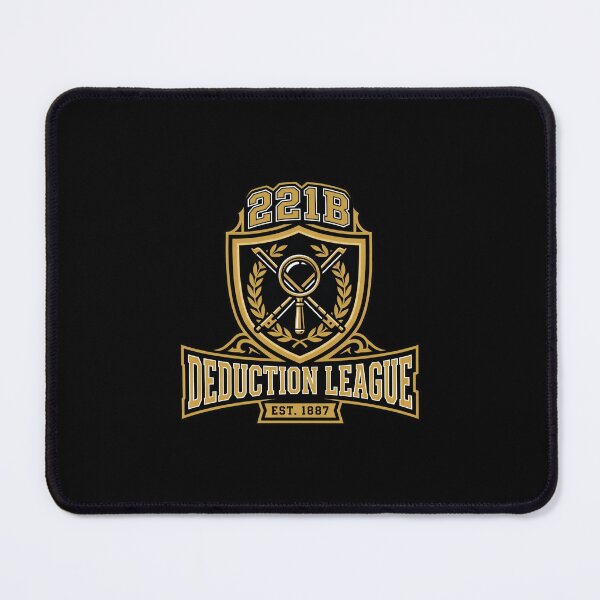 Item preview, 221B Deduction League Est 1887 Sherlock Holmes Gold Crest designed and sold by Fenay Designs.