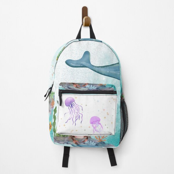 Item preview, Watercolor Ocean Life: Blue Whale and Sea Friends designed and sold by Violet-Forge.