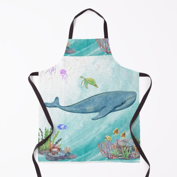Item preview, Watercolor Ocean Life: Blue Whale and Sea Friends designed and sold by Violet-Forge.