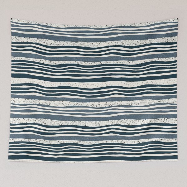 Item preview, Coastal Wave Stripe Pattern designed and sold by Little Wimbly.