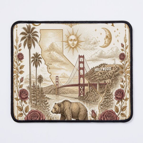 Item preview, California Vintage Ivory T-Shirt – Elegant Golden State Gift for Women designed and sold by SunnyDesign82.