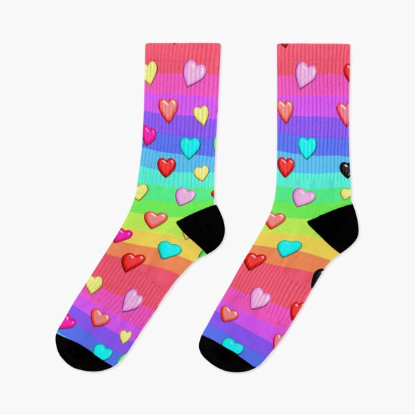Item preview, rainbow hearts designed and sold by kanaehonkawa.