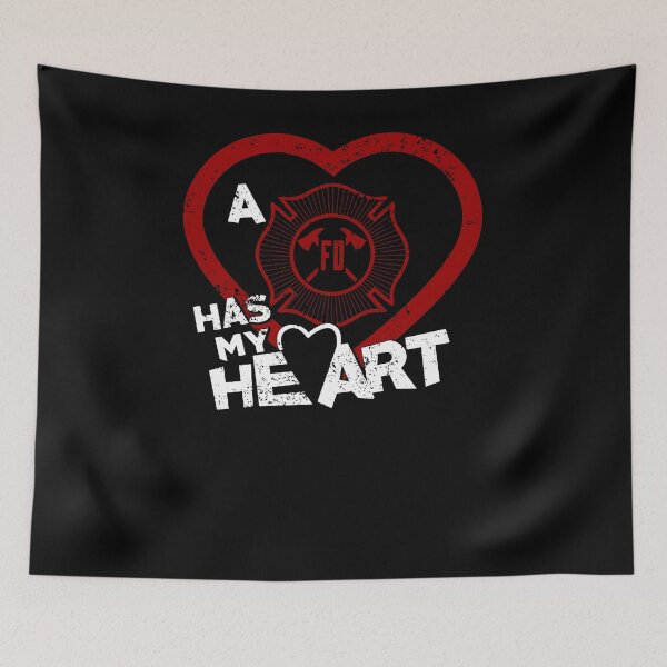 Item preview, Firefighter Has My Heart Happy Valentines Day Shirt designed and sold by shoppzee.