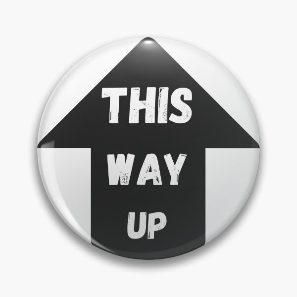 Item preview, This Way Up Distressed Arrow Graphic designed and sold by Snedsdigital.
