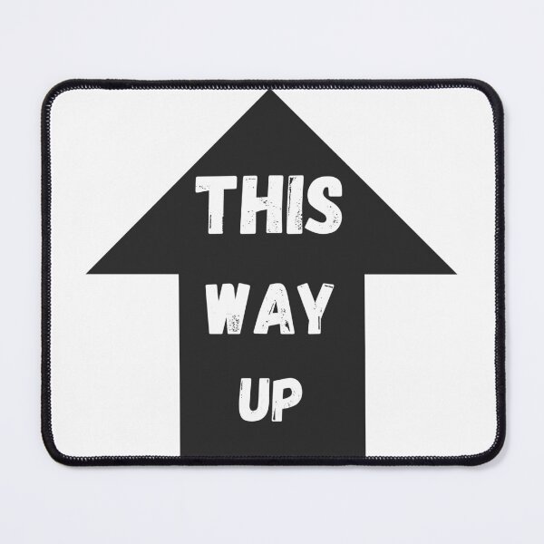 Item preview, This Way Up Distressed Arrow Graphic designed and sold by Snedsdigital.