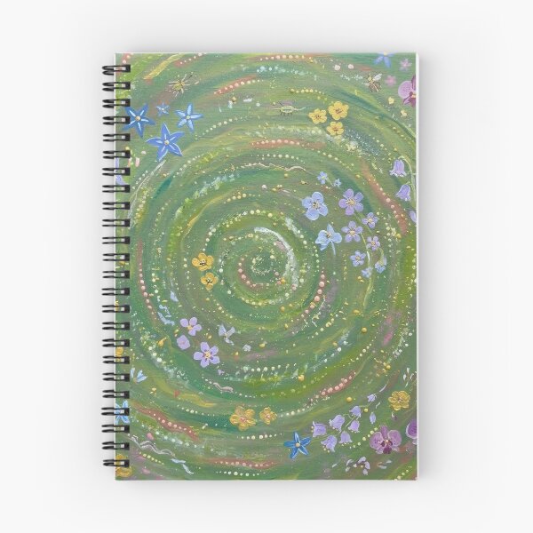 Item preview, Whimsical flower spiral - Floral vortex designed and sold by Luv4tete.
