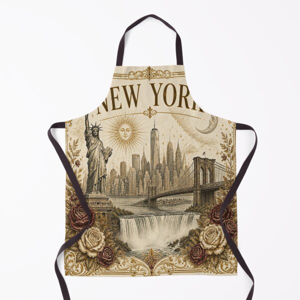 Item preview, New York Vintage Ivory T-Shirt – Elegant Empire State Gift for Women designed and sold by SunnyDesign82.