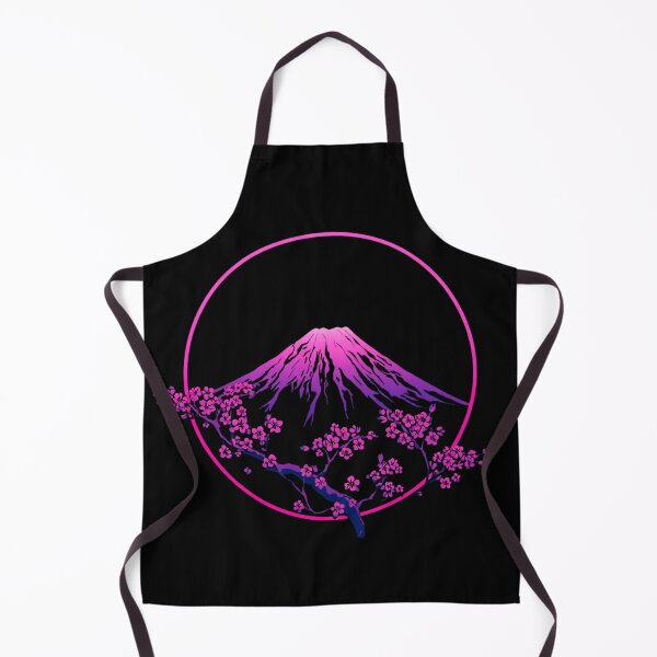 Item preview, Neon Fuji — Vaporwave Mount Fuji with Cherry Blossoms designed and sold by kummo-0319.