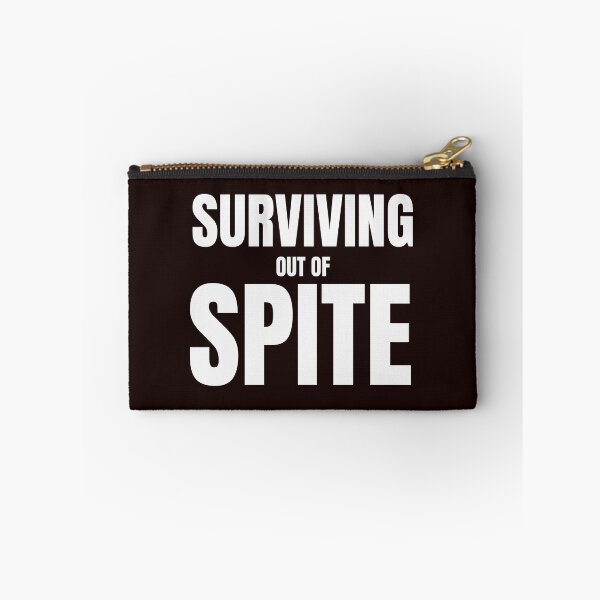 Item preview, Surviving Out of Spite – Funny Sarcastic Motivation Quote designed and sold by ArtPer-design.