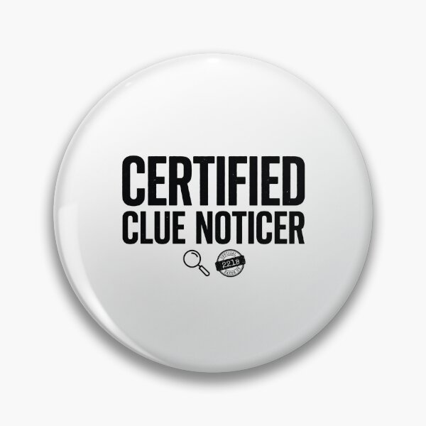 Item preview, Certified Clue Noticer Funny Sherlock Holmes Minimalist Text Art designed and sold by Fenay Designs.