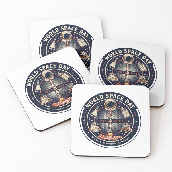 Item preview, United States Space Program World Space Day — Retro NASA Mission Patch T-Shirt V3 designed and sold by DarylWelsh2024.