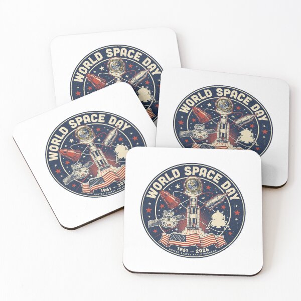 Item preview, United States Space Program World Space Day — Retro NASA Mission Patch T-Shirt V4 designed and sold by DarylWelsh2024.