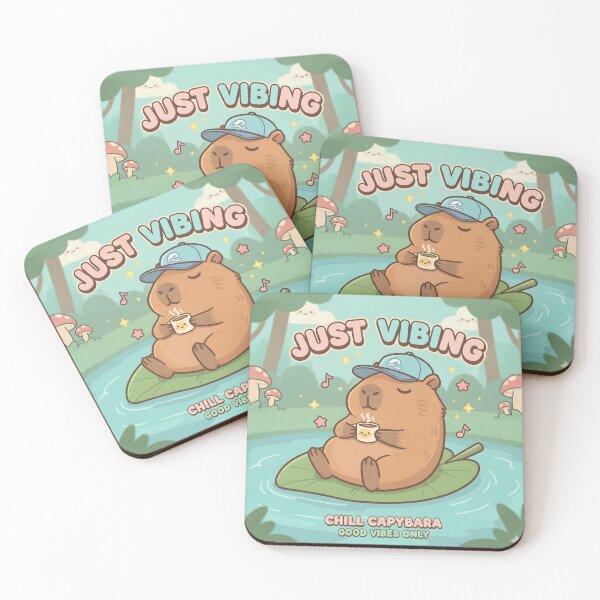 Item preview, Just Vibing Chill Capybara designed and sold by rostomaxa.