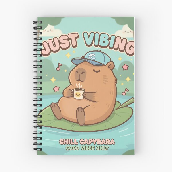 Item preview, Just Vibing Chill Capybara designed and sold by rostomaxa.