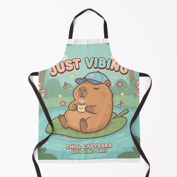 Item preview, Just Vibing Chill Capybara designed and sold by rostomaxa.