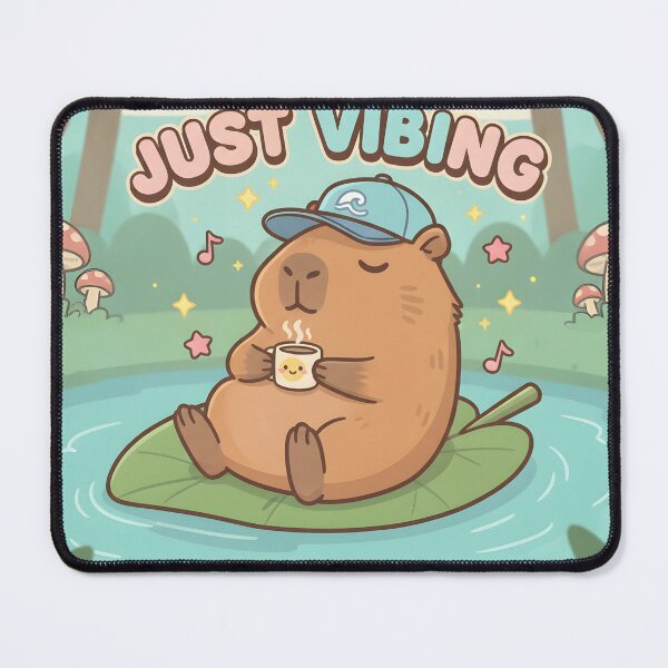 Item preview, Just Vibing Chill Capybara designed and sold by rostomaxa.