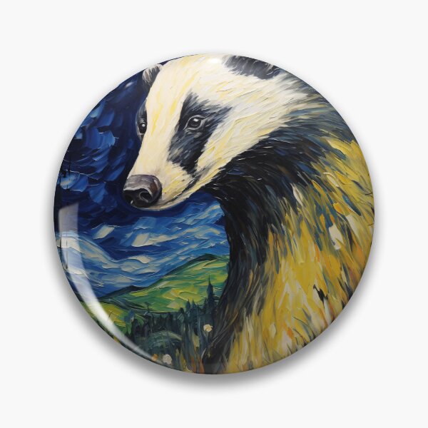 Item preview, Funny Badger Starry Night Illustration Mom Dad Kids designed and sold by rafaeltto.