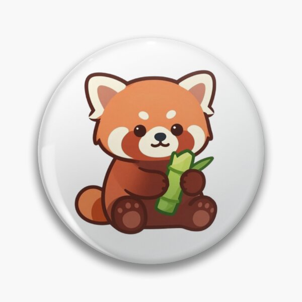 Item preview, Cute Red Panda Bamboo Snack designed and sold by RandomWalker.