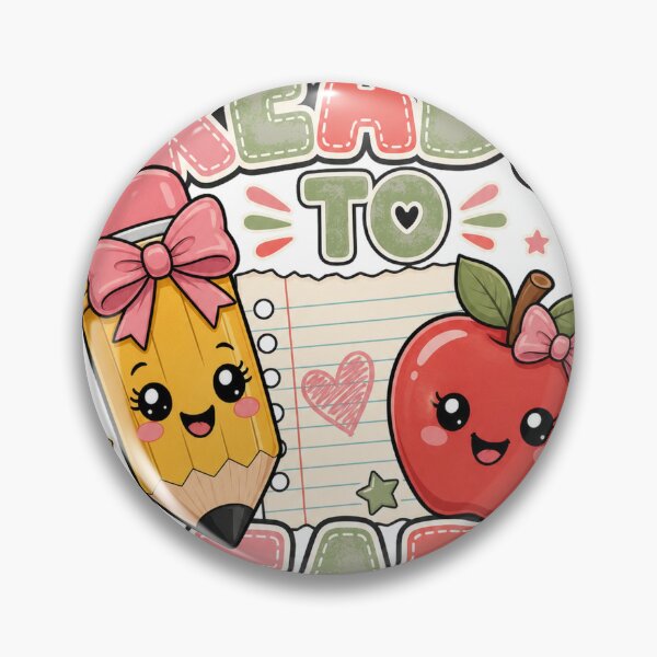 Item preview, Ready to Learn Cute Back to School Pencil and Apple Design designed and sold by CatalystAI.