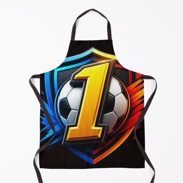 Item preview, Number 1 Soccer Champion Crest Neon Splash designed and sold by AgnesB77.