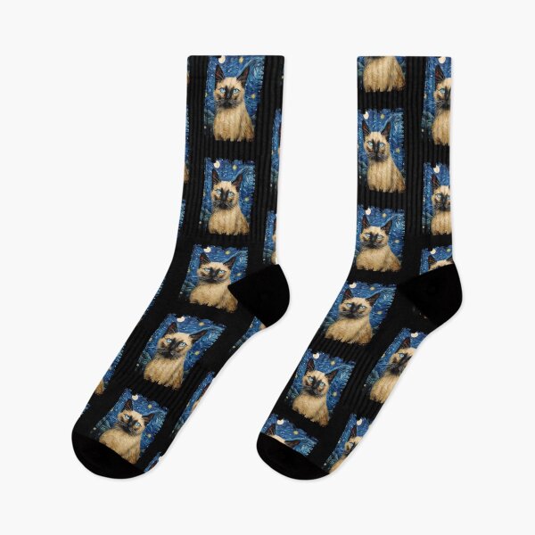 Item preview, Funny Balinese Cat Starry Night Illustration Mom Dad Kids designed and sold by rafaeltto.