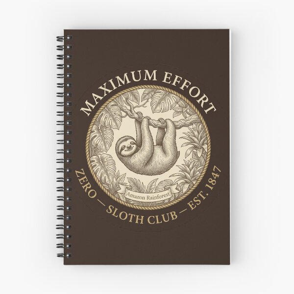 Item preview, Maximum Effort Zero Sloth Club Humor Badge designed and sold by CalmCapy Co.