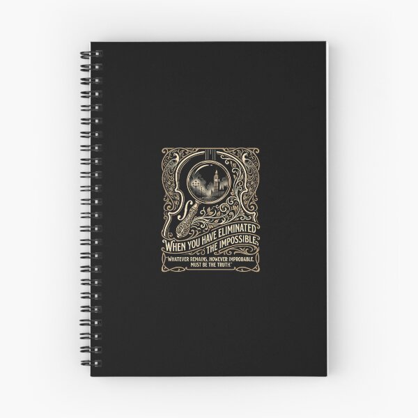 Item preview, When You Have Eliminated The Impossible Sherlock Holmes Quote Art designed and sold by Fenay Designs.