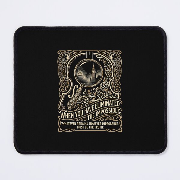 Item preview, When You Have Eliminated The Impossible Sherlock Holmes Quote Art designed and sold by Fenay Designs.