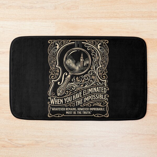 Item preview, When You Have Eliminated The Impossible Sherlock Holmes Quote Art designed and sold by Fenay Designs.