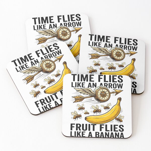 Item preview, Time Flies Like an Arrow – Fruit Flies Like a Banana designed and sold by maplesoulkiller.