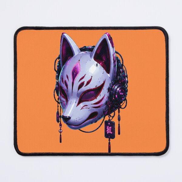 Item preview, Cyber Kitsune — Neon Fox Mask Cyberpunk Japanese Art designed and sold by kummo-0319.