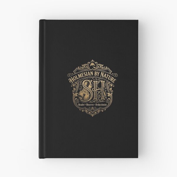 Item preview, Holmesian By Nature Sherlock Holmes Ornate Gold Crest Art designed and sold by Fenay Designs.