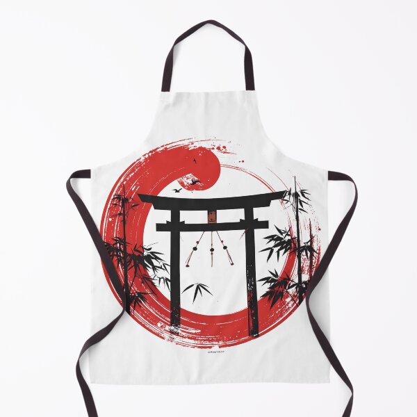 Item preview, Japanese Torii Gate Sun and Bamboo Minimal Art designed and sold by MikenosukeStudio.