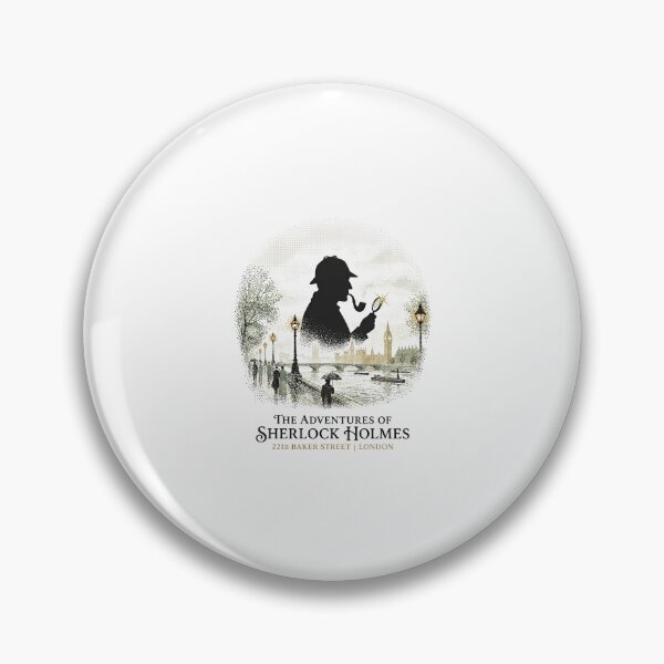 Item preview, The Adventures of Sherlock Holmes 221B Baker Street London Poster designed and sold by Fenay Designs.