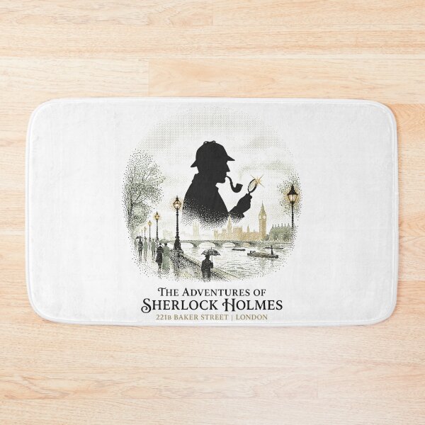 Item preview, The Adventures of Sherlock Holmes 221B Baker Street London Poster designed and sold by Fenay Designs.