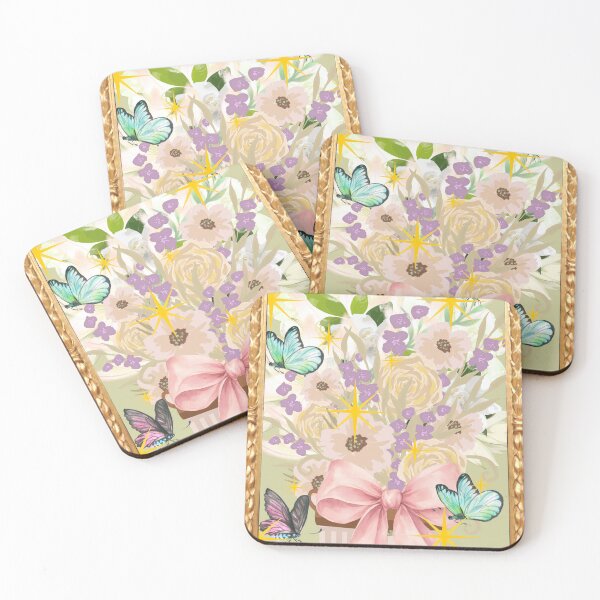 Item preview, Floral and butterfly framed gift designed and sold by Extremeallie.