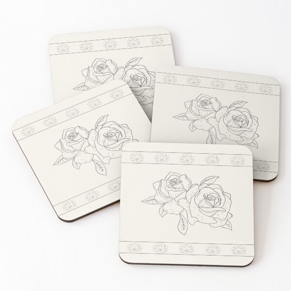 Item preview, Vintage Rose Line Art — Botanical Floral Illustration designed and sold by EH World | Store.