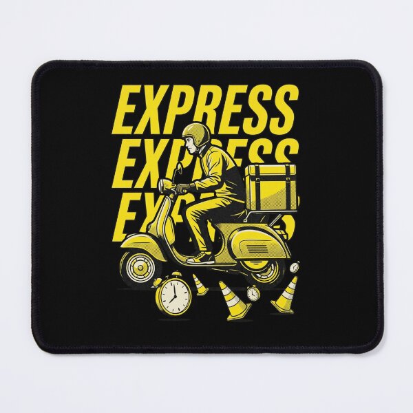 Item preview, Retro Pop Art Delivery Rider Scooter Express designed and sold by DuckOddity.