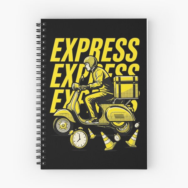 Item preview, Retro Pop Art Delivery Rider Scooter Express designed and sold by DuckOddity.