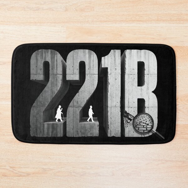 Item preview, 221B Baker Street Concrete 3D Sherlock Holmes Watson Graphic designed and sold by Fenay Designs.