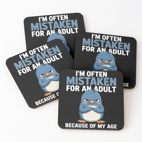 Item preview, Mistaken For An Adult Because Of My Age Funny Penguin Classic T-Shirt designed and sold by Animalfacts002.
