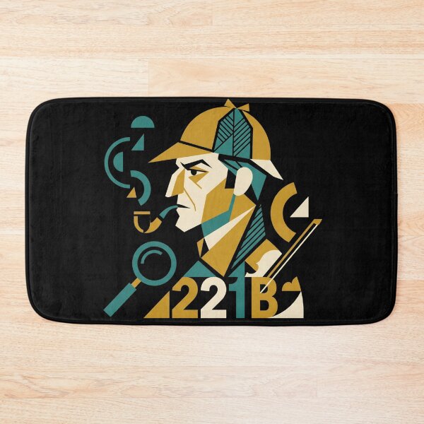 Item preview, 221B Baker Street Sherlock Holmes Cubist Geometric Portrait designed and sold by Fenay Designs.