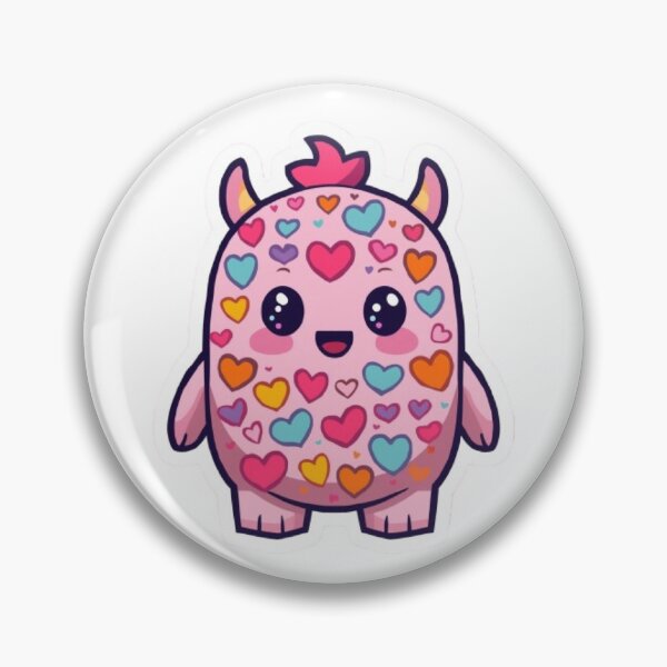Item preview, Rainbow Heart Monster Kawaii Sticker designed and sold by Stylestickers55.