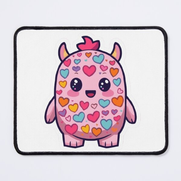 Item preview, Rainbow Heart Monster Kawaii Sticker designed and sold by Stylestickers55.