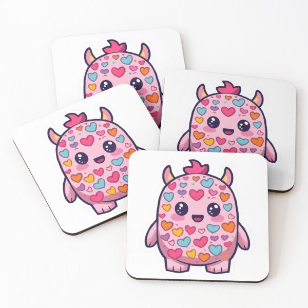 Item preview, Rainbow Heart Monster Kawaii Sticker designed and sold by Stylestickers55.
