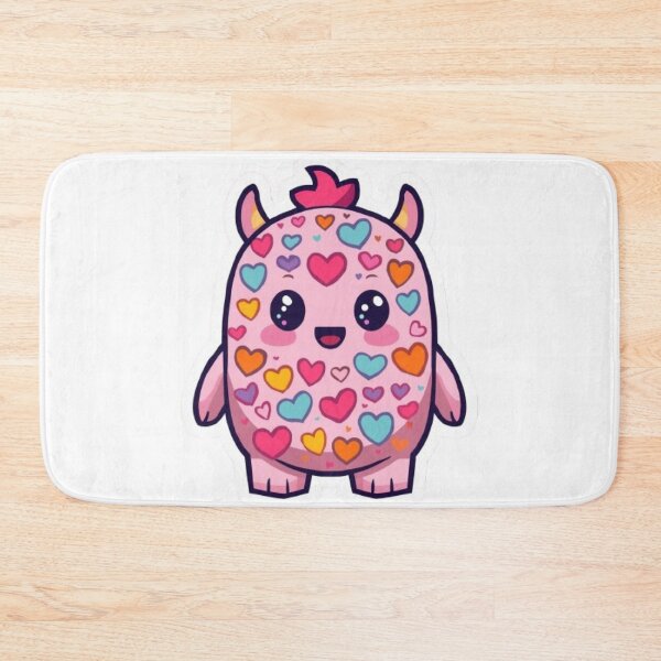 Item preview, Rainbow Heart Monster Kawaii Sticker designed and sold by Stylestickers55.