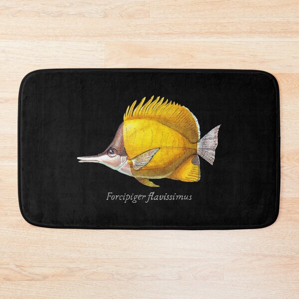 Item preview, Yellow Longnose Butterflyfish Scientific Name - Watercolor Illustration designed and sold by AquarellChill.